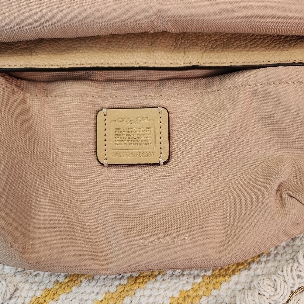 Coach Liv Pebbled Leather Crossbody Bag F52896 - Picture 9 of 9